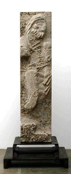 "The Man From Somewhere", 2007, Concrete and Steel, 80"H x 32.5"W x 23"D